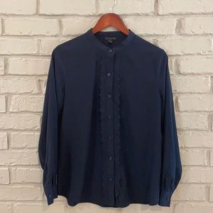 Deep Navy Button Down 🌊